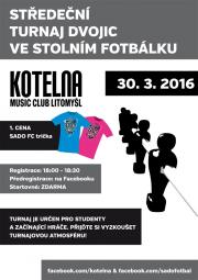 Středeční turnaj ve stolním fotbálku - MC Kotelna Litomyšl