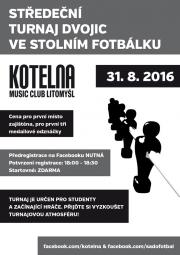 Středeční turnaj ve stolním fotbálku - MC Kotelna Litomyšl