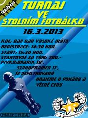 Turnaj ve stolním fotbálku - Vysoké Mýto