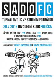 SadoFC turnaj ve stolním fotbálku - Divadelní klub Polička