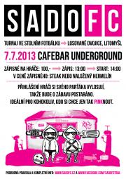 SadoFC turnaj losovaných dvojic ve stolním fotbálku - Cafebar Underground