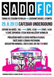 SadoFC turnaj losovaných dvojic ve stolním fotbálku - Cafebar Underground