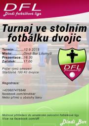 Turnaj dvojic ve stolním fotbálku - Dindi Bar Litomyšl